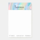 Post-it® Marbre liquide holographique moderne (Devant)