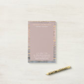 Post-it® Marbre moderne Gold Foil Gemstone Designer d'intér (Sur un bureau)