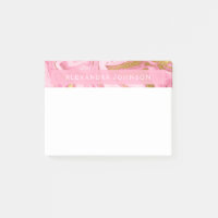 Marbre moderne rose, blanc et or