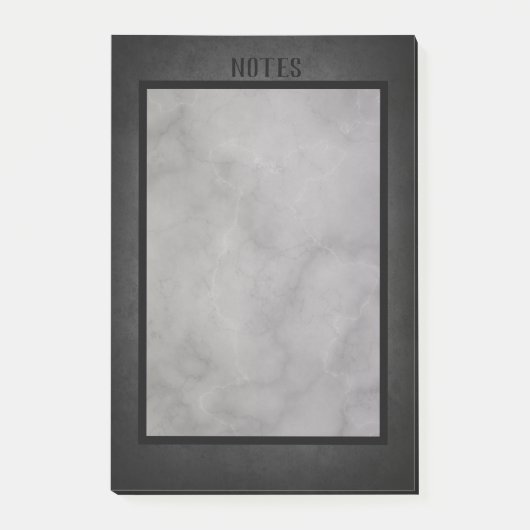 Post-it® Marbre moderne simple noir (Devant)