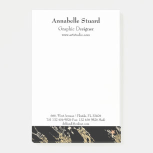 Post-it® Marbre noir