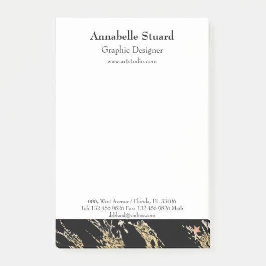 Post-it® Marbre noir (Devant)