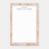 Post-it® Marbre rose éclatant Motif Abstrait (Devant)