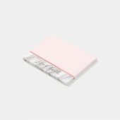 Post-it® Marbre rose personnalisé d'aluminium d'or rose de (Incliné)