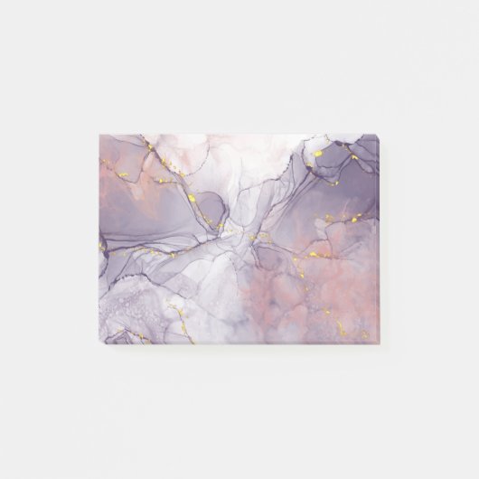 Post-it® Marbre violet et or (Devant)