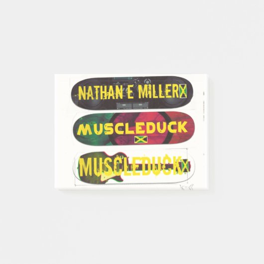 POST-IT® MARCHANDISES DU GROUPE JMT SKATEBOARD (Devant)