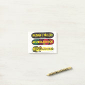 POST-IT® MARCHANDISES DU GROUPE JMT SKATEBOARD (Sur un bureau)