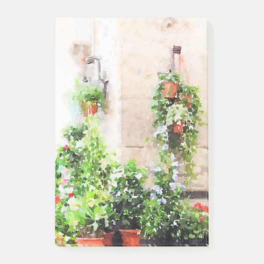 Post-it® Marché italien de fleur d'aquarelle (Devant)