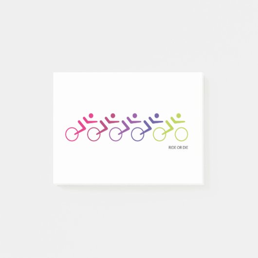 Post-it® MARCHER OU MOURIR, routes (Devant)