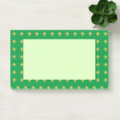 Post-it® Mardi Gras Carnaval Arlequin Gold Fleur de Lis (Bureau)