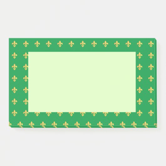 Post-it® Mardi Gras Carnaval Arlequin Gold Fleur de Lis (Devant)