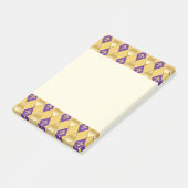 Post-it® Mardi Gras Carnaval Arlequin Gold Fleur de Lis (Incliné)