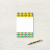Post-it® Mardi Gras Carnaval Arlequin Gold Fleur de Lis (Sur un bureau)
