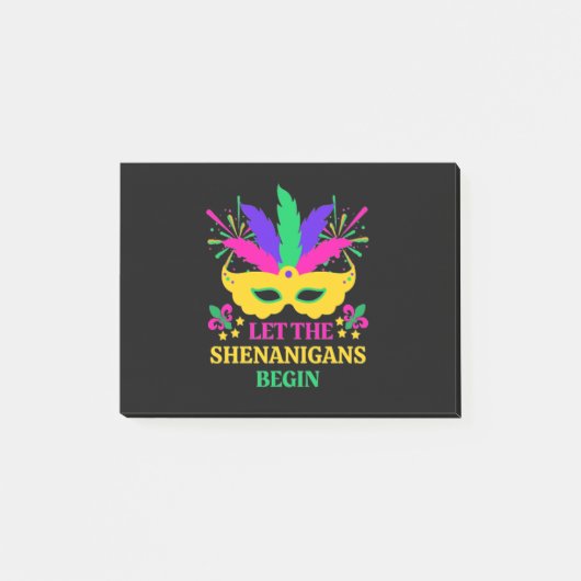Post-it® Mardi Gras Festival Laisser Les Shenganins Commenc (Devant)