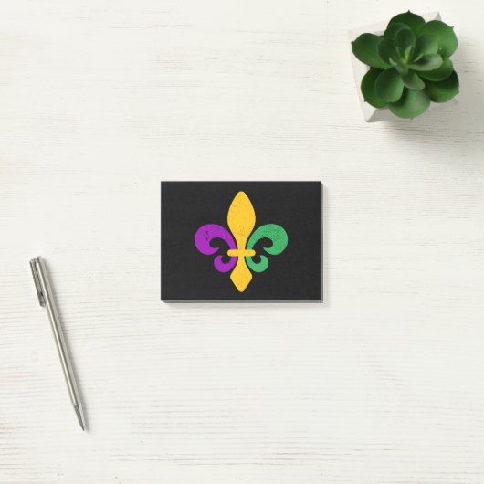 Post-it® Mardi Gras Fleur De Lis (Bureau)