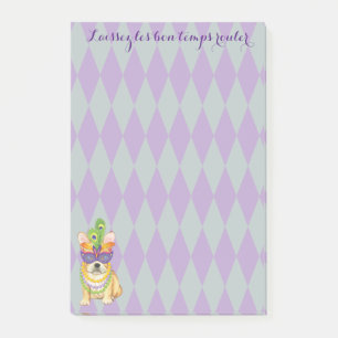 Post-it® Mardi gras Frenchie