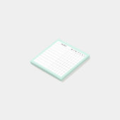 Post-it® Margaret Collection Habit Tracker dans Mint (Incliné)