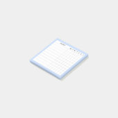 Post-it® Margaret Collection Habit Tracker en bleu (Incliné)