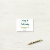 Post-it® Margs et matrimone ajouter nom date enterrement de (Sur un bureau)