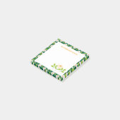 Post-it® Marguerites de printemps vertes et blanches et vig (Incliné)