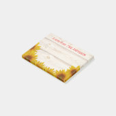 Post-it® Marguerites sur la note de Shiplap | A du (Incliné)