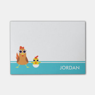 Post-it® Maria et bandit les poulets