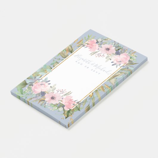 Post-it® Mariage Boho rose pâle (Incliné)