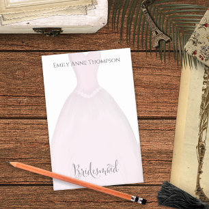 Post-it® Mariage Bridesmaitres mignonne robe Vintage person