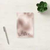 Post-it® Mariage Coeur d'Amour Rose Doré Romantique (Bureau)