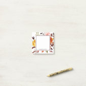Post-it® Mariage d'aquarelle du jardin d'automne personnali (Sur un bureau)