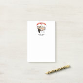 Post-it® Mariage de hibou juste mariés  (Sur un bureau)