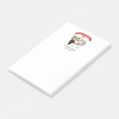 Post-it® Mariage de hibou juste mariés  (Incliné)