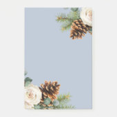 Post-it® Mariage d'hiver Eucalyptus Verdure Roses blanches (Devant)