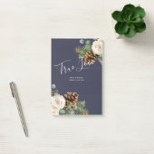 Post-it® Mariage d'hiver Eucalyptus Verdure Roses blanches (Bureau)
