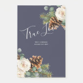 Post-it® Mariage d'hiver Eucalyptus Verdure Roses blanches (Devant)