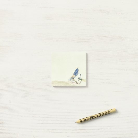 Post-it® Mariage Élégant libellule Mating Love forme coeur (Sur un bureau)