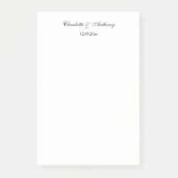 Mariage Élégant Script Creative Black White