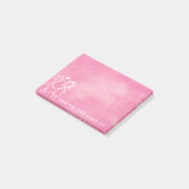 Post-it® Mariage Favor Merci Chalkboard Candy rose (Incliné)