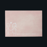 Post-it® Mariage Favor Merci Chalkboard Peach Pastel<br><div class="desc">Favour Cadeau autocollant de note personnalisée pour Mariage Ceremony Invités Nice une nouvelle idée pour une faveur de mariage.</div>