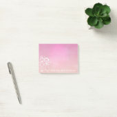 Post-it® Mariage Favor Merci Chalkboard Pink Ombre (Bureau)