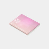 Post-it® Mariage Favor Merci Chalkboard Pink Ombre (Incliné)