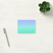 Post-it® Mariage Favor Merci Ocean Blue Ombre (Bureau)