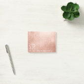 Post-it® Mariage Favor Merci Pink Gold Pastel (Bureau)