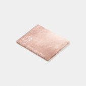 Post-it® Mariage Favor Merci Pink Gold Pastel (Incliné)