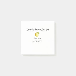 Post-it® Mariage lemon simple moderne minimaliste rustique