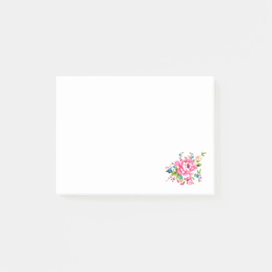 Post-it® Mariage Pink Peony bouquet de fleurs (Devant)