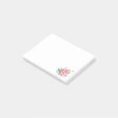 Post-it® Mariage Pink Peony bouquet de fleurs (Incliné)