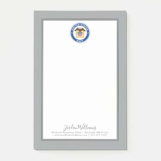 Post-it® Marine américaine | Officier Crest (Devant)