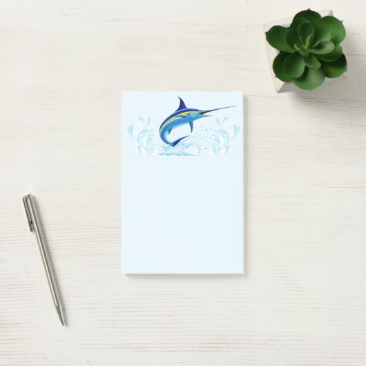 Post-it® Marlin Bleu Jaillissant de l'Océan (Bureau)