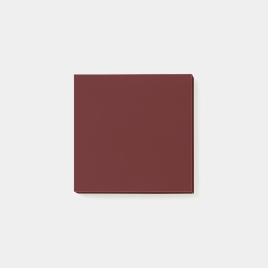 Post-it® Maroon brûlé (couleur solide) (Devant)